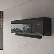 LG 3,5 kW ARTCOOL™ AI Air Mirror сплит инверторен климатик, Климатик LG AI с отворена жалуза показващ 18°C, AA12SP, thumbnail 8