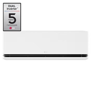 Изглед отпред на LG 9000 BTU DUALCOOL AI Air Single Split Air Conditioner 1