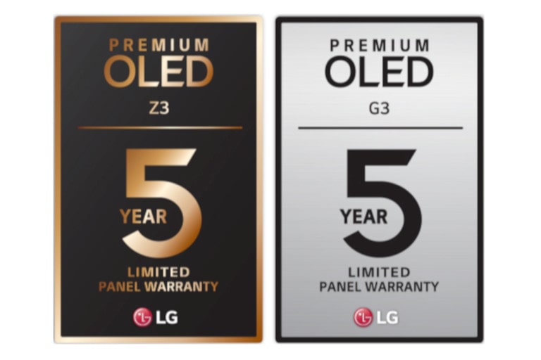 Логото на 5-годишната грижа за панела на Z3. Логото на 5-годишната грижа за панела на G3.