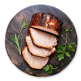 Свинско филе в бекон с патладжани