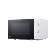LG 20L Микровълнова фурна, Изглед отпред на черна микровълнова фурна LG 20L MS2082H., MS2082H, thumbnail 3