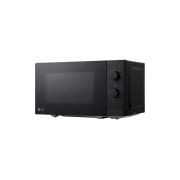 LG 20L Микровълнова фурна, Изглед отпред на черна микровълнова фурна LG 20L MS2082F., MS2082F, thumbnail 7