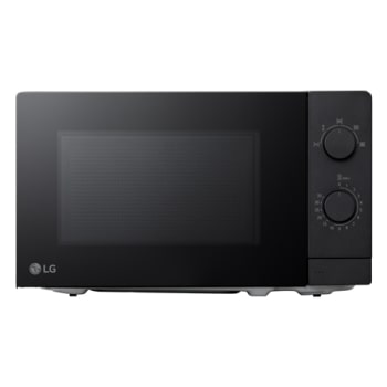 Изглед отпред на черна микровълнова фурна LG 20L MS2082F.1