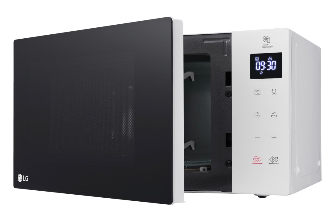 LG 20L Микровълнова фурна, Easy Clean™ покритие, Изглед от лявата перспектива, MS2032GASW, thumbnail 10