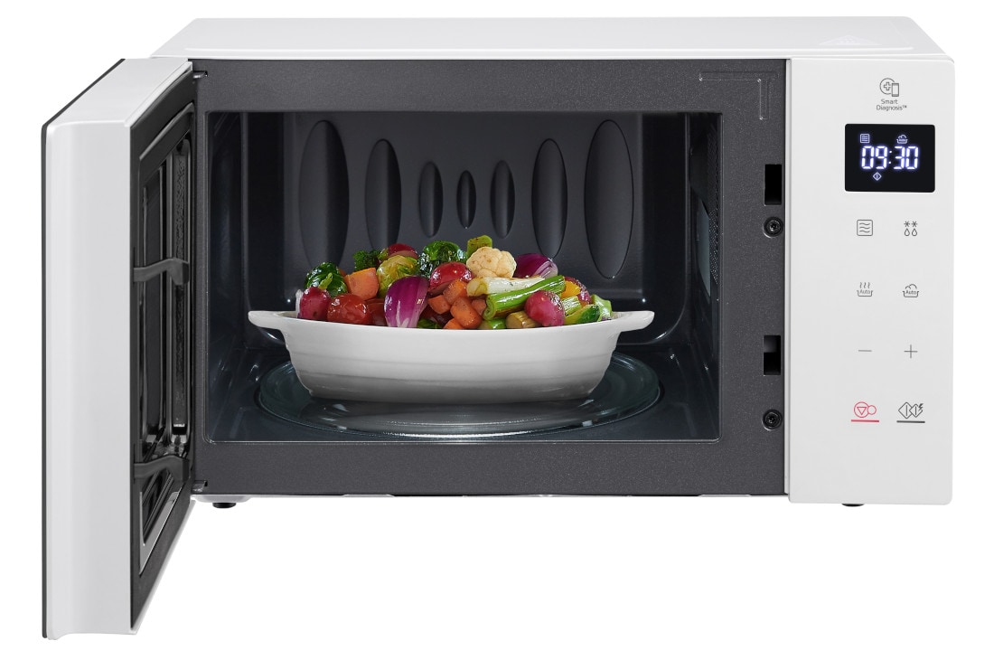 LG 20L Микровълнова фурна, Easy Clean™ покритие, Отворена предна врата с изглед към храната, MS2032GASW, thumbnail 3