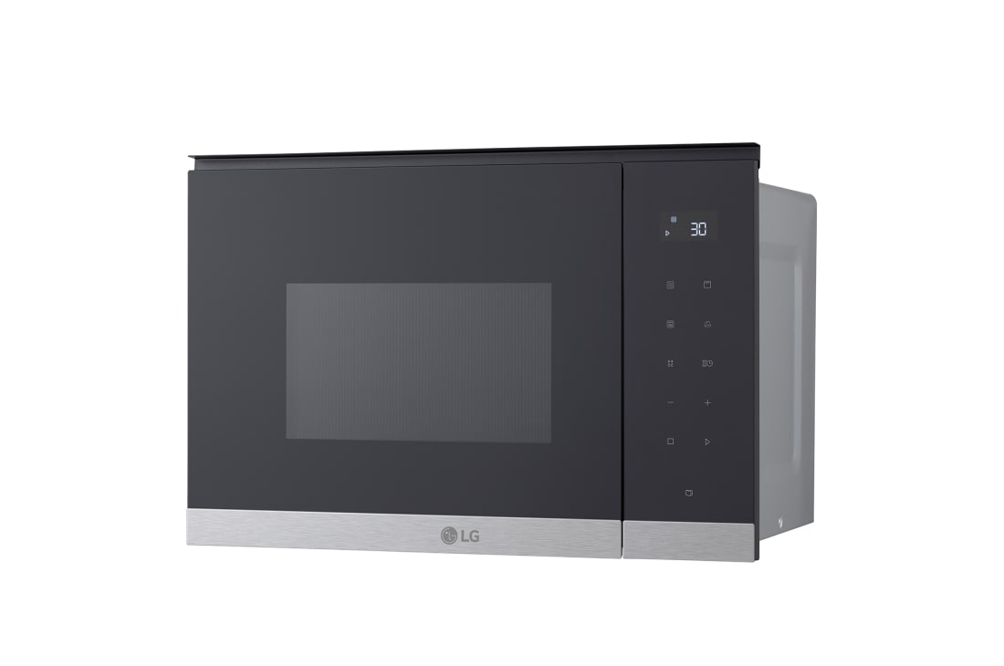 LG 25 л. микровълнова фурна за вграждане с грил, Easy Clean покритие, 900W, side view, MG7Z2593D, thumbnail 5