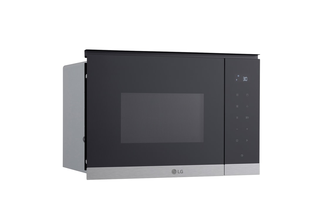 LG 25 л. микровълнова фурна за вграждане с грил, Easy Clean покритие, 900W, side view, MG7Z2593D, thumbnail 8