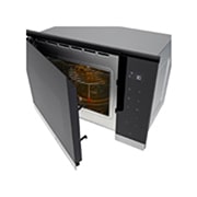LG 25 л. микровълнова фурна за вграждане с грил, Easy Clean покритие, 900W, side open view, MG7Z2593D, thumbnail 9