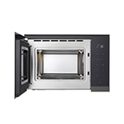 LG 25 л. микровълнова фурна за вграждане с грил, Easy Clean покритие, 900W, front open view, MG7Z2593B, thumbnail 2