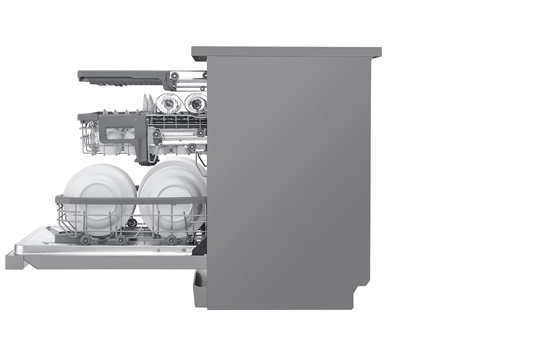 LG QuadWash™ Съдомиялна с пара TrueSteam™ технология, Авт. отваряне на вратата, 14 комплекта съдове, ThinQ™ WiFi, DF425HSS, DF425HSS, thumbnail 11