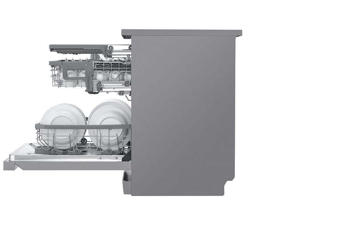 LG QuadWash™ Съдомиялна с пара TrueSteam™ технология, Авт. отваряне на вратата, 14 комплекта съдове, ThinQ™ WiFi, DF425HSS, DF425HSS, thumbnail 12