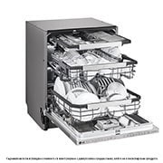 LG QuadWash™ Съдомиялна за вграждане с пара с TrueSteam™ технология, 14 комплекта съдове, DB425TXS, thumbnail 8