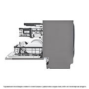 LG QuadWash™ Съдомиялна за вграждане с пара с TrueSteam™ технология, 14 комплекта съдове, DB425TXS, DB425TXS, thumbnail 12