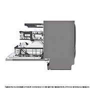 LG QuadWash™ Съдомиялна за вграждане с пара с TrueSteam™ технология, 14 комплекта съдове, DB325TXS, DB325TXS, thumbnail 12