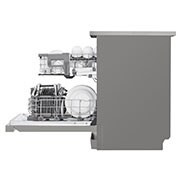 LG QuadWash™ Съдомиялна с пара с TrueSteam™ технология, 14 комплекта съдове, Страничен изглед, DF242FPS, thumbnail 9