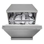 LG QuadWash™ Съдомиялна с пара с TrueSteam™ технология, 14 комплекта съдове, Отворена предна врата с изглед към , DF242FPS, thumbnail 11