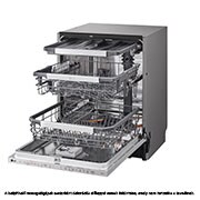 LG QuadWash™ Съдомиялна за вграждане с пара TrueSteam™ технология, Авт. отваряне на вратата, 14 комплекта съдове, ThinQ™ WiFi, Изглед от дясна страна, DB475TXS, thumbnail 13