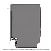 LG QuadWash™ Съдомиялна за вграждане с пара TrueSteam™ технология, Авт. отваряне на вратата, 14 комплекта съдове, ThinQ™ WiFi, Страничен изглед, DB365TXS, thumbnail 14