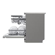 LG QuadWash™ Съдомиялна с пара TrueSteam™ технология, Авт. отваряне на вратата, 14 комплекта съдове, ThinQ™ WiFi, Отворена предна врата с изглед към , DF365FPS, thumbnail 11