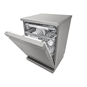 LG QuadWash™ Съдомиялна с пара TrueSteam™ технология, Авт. отваряне на вратата, 14 комплекта съдове, ThinQ™ WiFi, Страничен изглед, DF365FPS, thumbnail 9