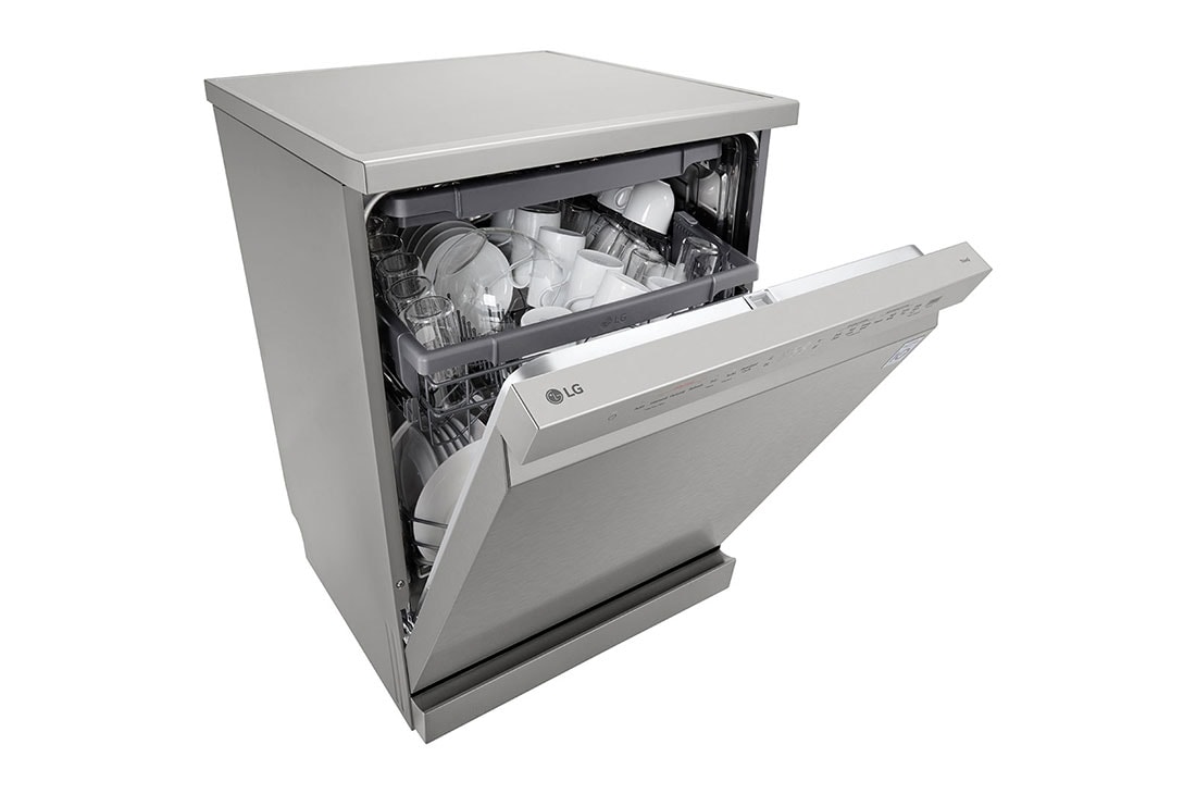 LG QuadWash™ Съдомиялна с пара TrueSteam™ технология, 14 комплекта съдове, ThinQ™ WiFi, Подробен изглед на чекмеджето, DF243FVS, thumbnail 7