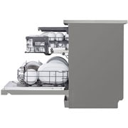 LG QuadWash™ Съдомиялна с пара TrueSteam™ технология, 14 комплекта съдове, ThinQ™ WiFi, Изглед от лявата страна, DF243FVS, thumbnail 5