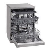 LG QuadWash™ Съдомиялна с пара TrueSteam™ технология, 14 комплекта съдове, ThinQ™ WiFi, Изглед от дясната страна, DF243FVS, thumbnail 8