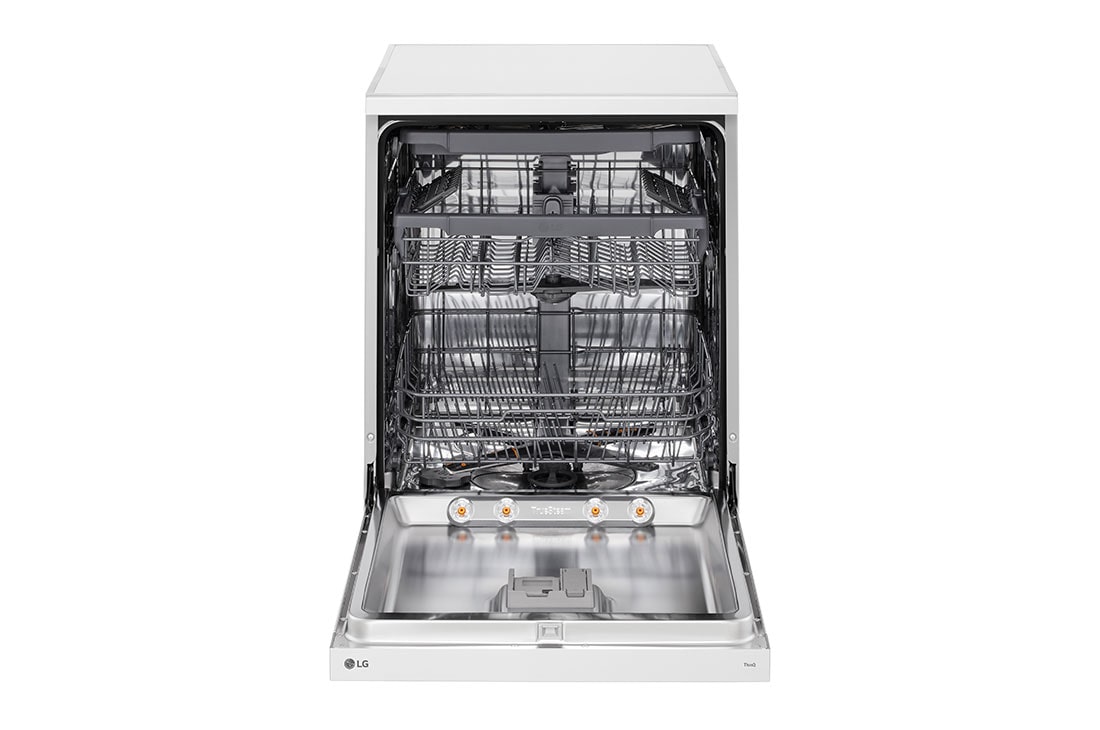 LG QuadWash™ Съдомиялна с пара TrueSteam™ технология, 14 комплекта съдове, ThinQ™ WiFi, front open, DF243FWS, thumbnail 3
