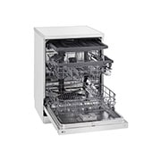 LG QuadWash™ Съдомиялна с пара TrueSteam™ технология, 14 комплекта съдове, ThinQ™ WiFi, left side open, DF243FWS, thumbnail 8