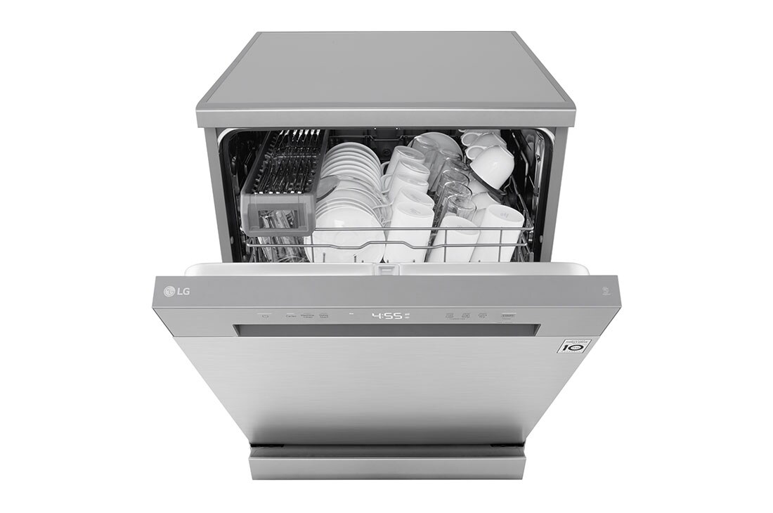 LG QuadWash™ Съдомиялна, 14 комплекта съдове, Изглед от дясна страна, DF142FV, thumbnail 4