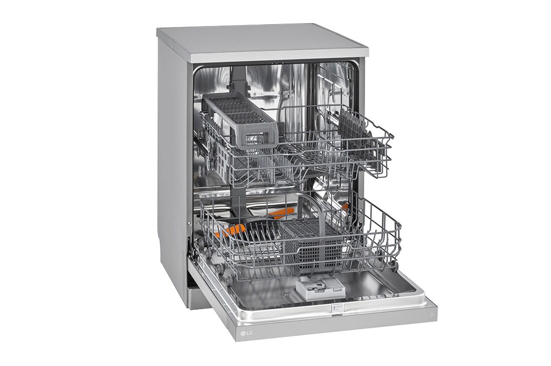 LG QuadWash™ Съдомиялна, 14 комплекта съдове, Перспективен изглед от  дясна, DF142FV, thumbnail 5