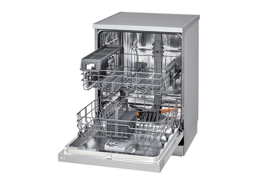 LG QuadWash™ Съдомиялна, 14 комплекта съдове, Перспективен изглед от ляво, DF142FV, thumbnail 8