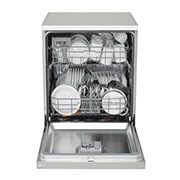 LG QuadWash™ Съдомиялна, 14 комплекта съдове, Изглед отпред с отворена врата, DF142FV, thumbnail 3