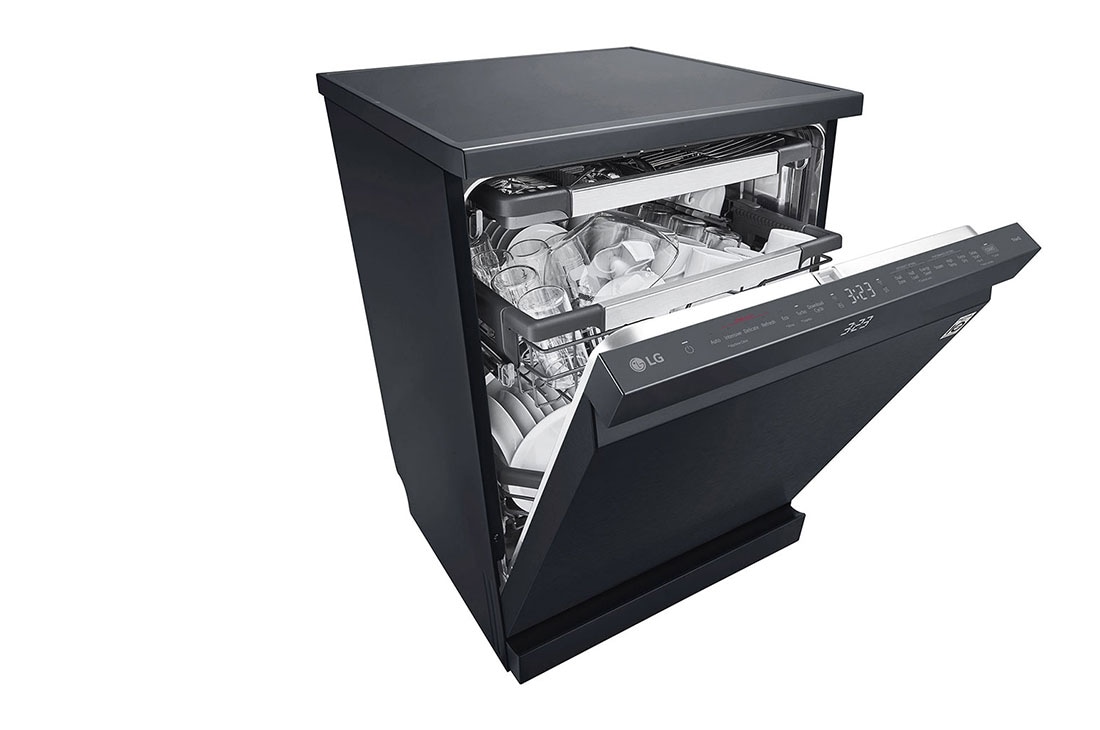 LG QuadWash™ Съдомиялна с пара TrueSteam™ технология, Авт. отваряне на вратата, 14 комплекта съдове, ThinQ™ WiFi, Подробен изглед на чекмеджето, DF587HMS, thumbnail 8