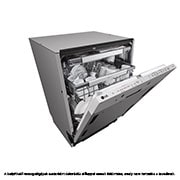 LG QuadWash™ Съдомиялна за вграждане с пара TrueSteam™ технология, Авт. отваряне на вратата, 14 комплекта съдове, ThinQ™ WiFi, Страничен изглед, DB476TXS, thumbnail 11