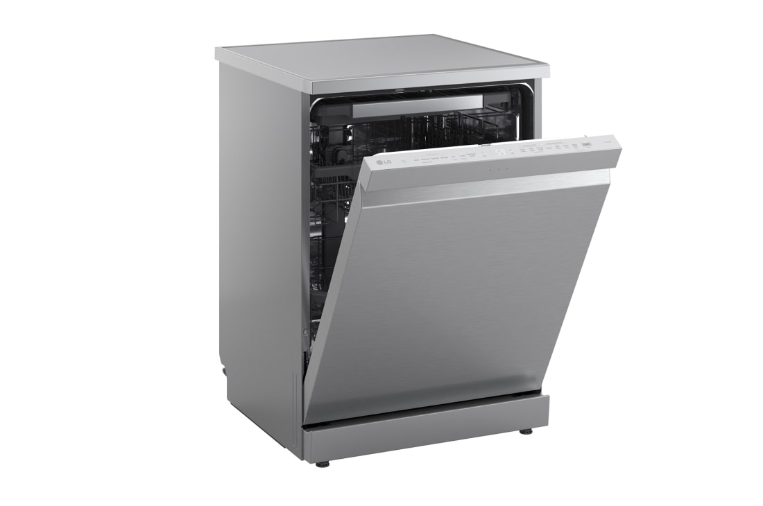 LG QuadWash™ Съдомиялна с пара TrueSteam™ технология, Авт. отваряне на вратата, 14 комплекта съдове, ThinQ™ WiFi, right side open, DF587HVS, thumbnail 8