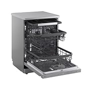 LG QuadWash™ Съдомиялна с пара TrueSteam™ технология, Авт. отваряне на вратата, 14 комплекта съдове, ThinQ™ WiFi, right side open, DF587HVS, thumbnail 10