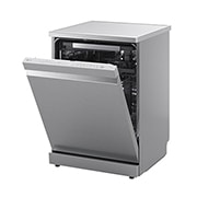 LG QuadWash™ Съдомиялна с пара TrueSteam™ технология, Авт. отваряне на вратата, 14 комплекта съдове, ThinQ™ WiFi, left side open, DF587HVS, thumbnail 12