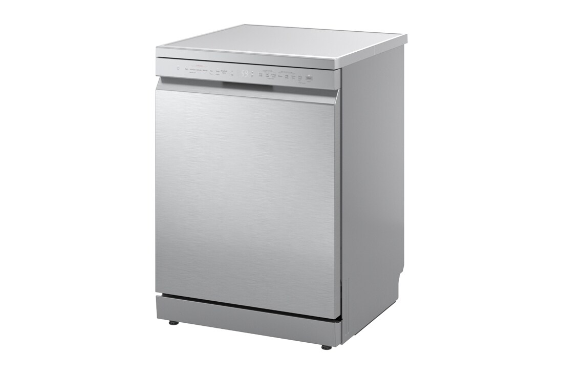 LG QuadWash™ Съдомиялна с пара TrueSteam™ технология, Авт. отваряне на вратата, 14 комплекта съдове, ThinQ™ WiFi, Изглед от дясната страна, DF273FVS, thumbnail 11