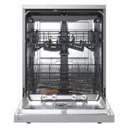 LG QuadWash™ Съдомиялна с пара TrueSteam™ технология, Авт. отваряне на вратата, 14 комплекта съдове, ThinQ™ WiFi, Отворена предна врата с изглед към храната, DF273FVS, thumbnail 2