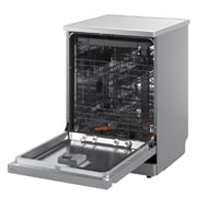 LG QuadWash™ Съдомиялна с пара TrueSteam™ технология, Авт. отваряне на вратата, 14 комплекта съдове, ThinQ™ WiFi, Страничен изглед, DF273FVS, thumbnail 13