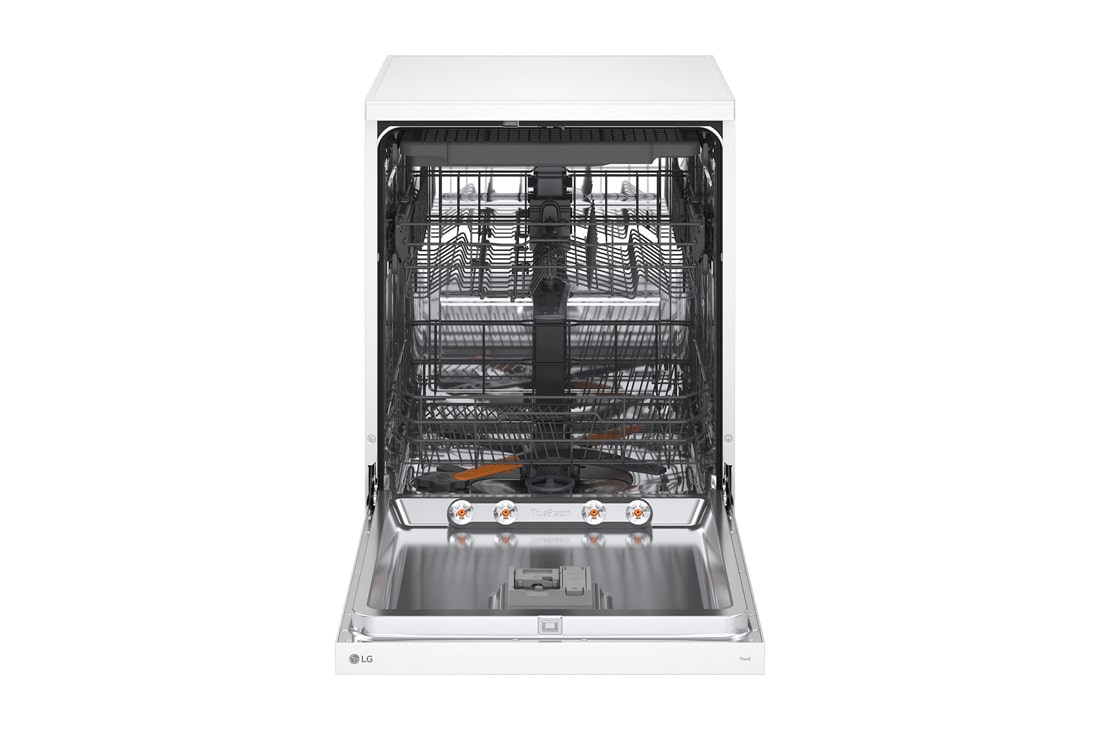 LG QuadWash™ Съдомиялна с пара TrueSteam™ технология, Авт. отваряне на вратата, 14 комплекта съдове, ThinQ™ WiFi, Изглед от лявата страна, DF273FWS, thumbnail 6