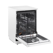 LG QuadWash™ Съдомиялна с пара TrueSteam™ технология, Авт. отваряне на вратата, 14 комплекта съдове, ThinQ™ WiFi, Изглед от дясната страна, DF273FWS, thumbnail 9