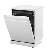 LG QuadWash™ Съдомиялна с пара TrueSteam™ технология, Авт. отваряне на вратата, 14 комплекта съдове, ThinQ™ WiFi, Изглед от дясната страна, DF273FWS, thumbnail 12
