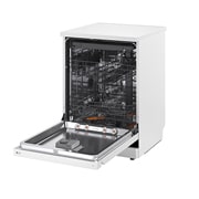 LG QuadWash™ Съдомиялна с пара TrueSteam™ технология, Авт. отваряне на вратата, 14 комплекта съдове, ThinQ™ WiFi, Страничен изглед, DF273FWS, thumbnail 13