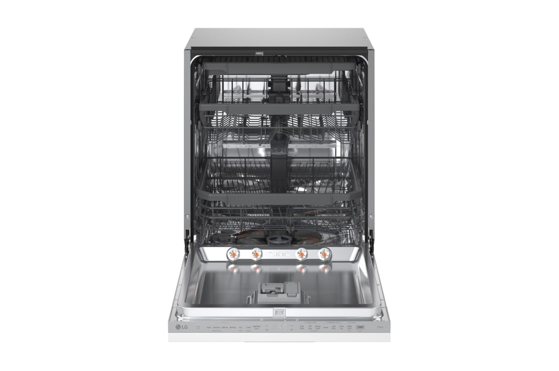 LG QuadWash™ Съдомиялна за вграждане с пара TrueSteam™ технология, Авт. отваряне на вратата, 14 комплекта съдове, ThinQ™ WiFi, Изглед на барабана, DB375TXS, thumbnail 6