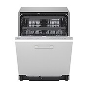 LG QuadWash™ Съдомиялна за вграждане с пара TrueSteam™ технология, Авт. отваряне на вратата, 14 комплекта съдове, ThinQ™ WiFi, Страничен изглед, DB375TXS, thumbnail 5