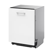 LG QuadWash™ Съдомиялна за вграждане с пара TrueSteam™ технология, Авт. отваряне на вратата, 14 комплекта съдове, ThinQ™ WiFi, Изглед от дясна страна с отворена врата, DB375TXS, thumbnail 11