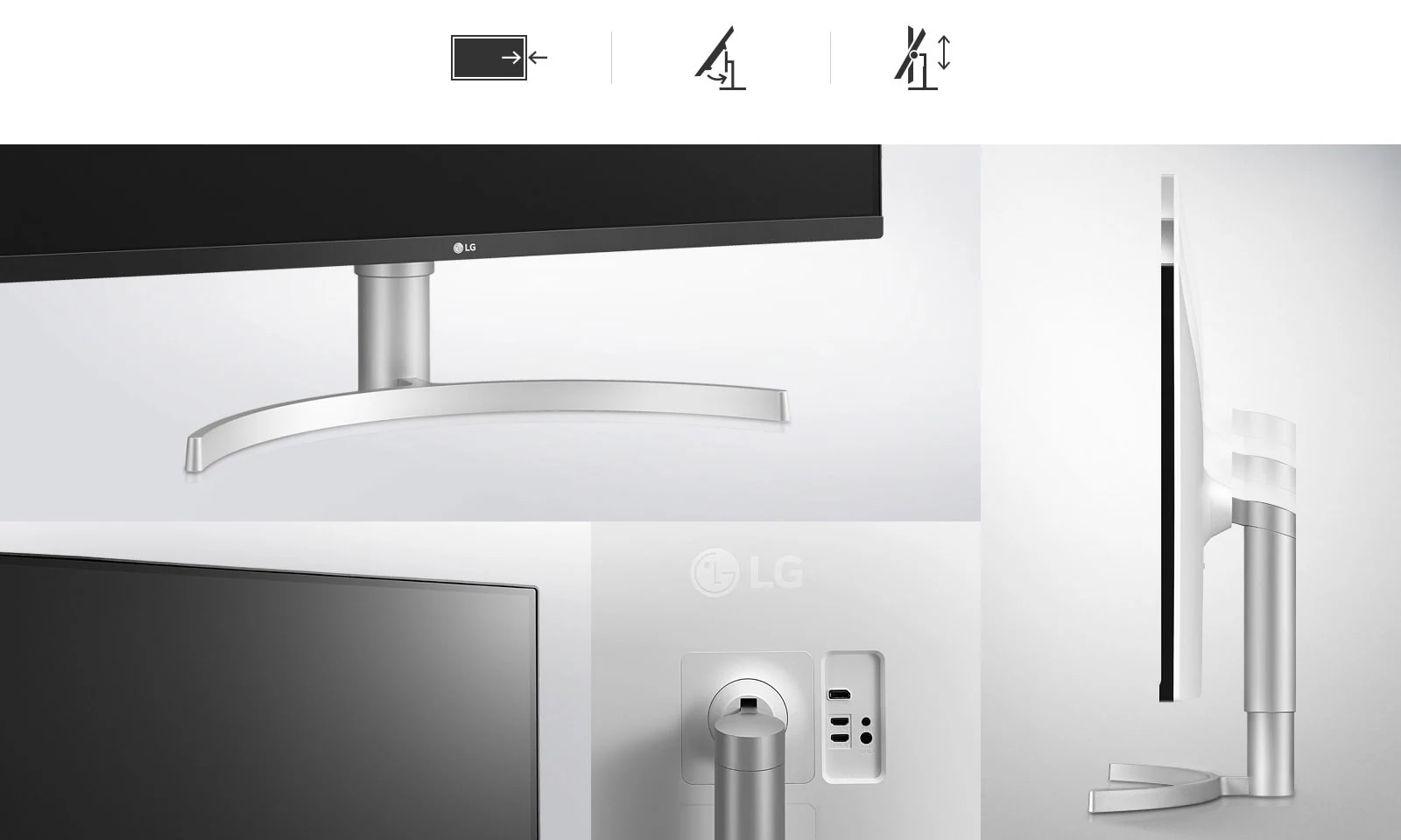 Универсален дизайн с възможности за накланяне, завъртане около оста и регулиране на височината.