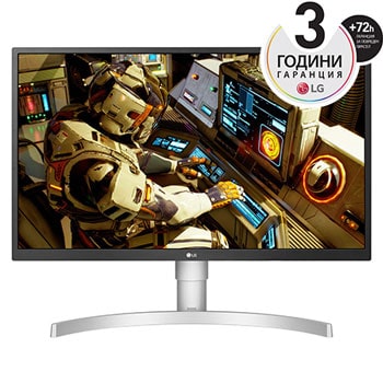27” Class 4K UHD IPS LED HDR Монитор с ергономична стойка1